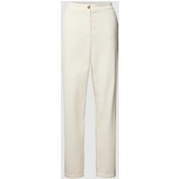 BOSS Regular Fit Stoffhose im unifarbenen Design Modell 'Tolinda' in Offwhite, Größe 36 von Boss