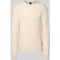 BOSS Regular Fit Strickpullover aus reiner Schurwolle Modell 'HITALO' in Offwhite, Größe L BOSS Regular Fit Strickpullover aus reiner Schurwolle Modell 'HITALO' in Offwhite, Größe L von Boss