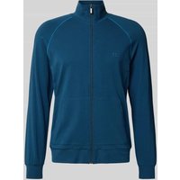 BOSS Regular Fit Sweatjacke aus Baumwoll-Mix in Dunkelblau, Größe XXL von Boss
