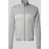 BOSS Regular Fit Sweatjacke aus Baumwoll-Mix in Hellgrau, Größe S von Boss