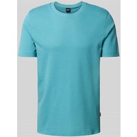 BOSS Regular Fit T-Shirt aus Baumwoll-Mix Modell 'TIBURT' in Aqua, Größe XXL von Boss