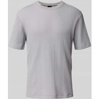 BOSS Regular Fit T-Shirt aus Baumwoll-Mix in Hellgrau, Größe M von Boss