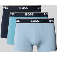 BOSS Regular Fit Trunks aus Baumwoll-Elasthan-Mix im 3er-Pack in Hellblau, Größe S BOSS Regular Fit Trunks aus Baumwoll-Elasthan-Mix im 3er-Pack in Hellblau, Größe S von Boss