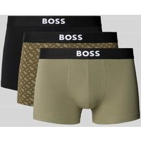 BOSS Regular Fit Trunks aus Baumwoll-Elasthan-Mix im 3er-Pack in Oliv, Größe XXL BOSS Regular Fit Trunks aus Baumwoll-Elasthan-Mix im 3er-Pack in Oliv, Größe XXL von Boss