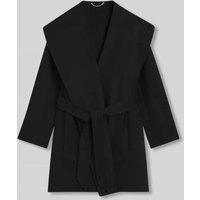 BOSS Regular Fit Wollmantel mit Schalkragen Modell 'CARIBY' in Black, Größe 40 von Boss