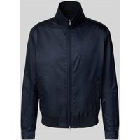 BOSS Relaxed Fit Blouson mit dezentem Allover-Muster Modell 'C-CASAMU' in Marine, Größe 102 von Boss