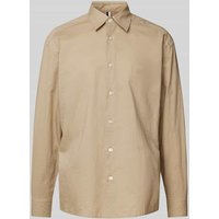 BOSS Relaxed Fit Freizeithemd mit Kentkragen Modell 'Cory' in Beige, Größe XXL von Boss