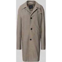 BOSS Relaxed Fit Mantel mit Karo-Muster Modell 'C-CLARK-253' in Beige, Größe 50 von Boss