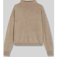 BOSS Relaxed Fit Strickpullover aus reinem Kaschmir Modell 'FROVINA' in Beige, Größe M von Boss