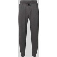 BOSS Relaxed Fit Sweatpants aus Baumwoll-Mix Modell 'HERITAGE' in Anthrazit, Größe L von Boss