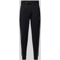 BOSS Relaxed Fit Sweatpants mit Label-Print in Black, Größe XL von Boss