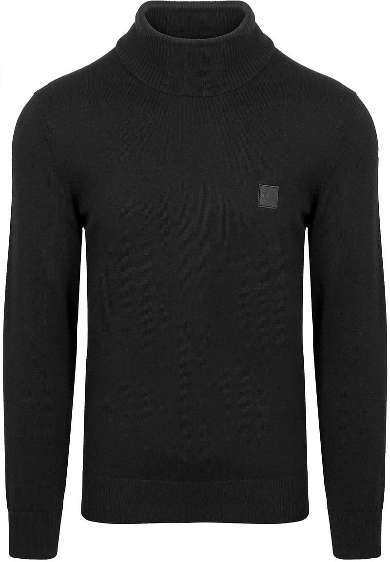 BOSS Rollkragenpullover Akiro Schwarz - Größe M von Boss