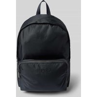 BOSS Rucksack mit Label-Applikation Modell 'Catch_3.0' in Dunkelblau, Größe 1 von Boss