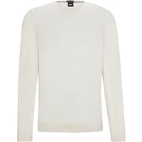 BOSS Rundhals-Pullover aus leichtem Schurwollstrick in S von Boss