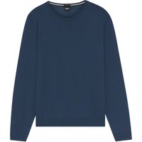 BOSS Rundhals-Pullover aus leichtem Schurwollstrick in XXL von Boss