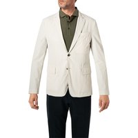 BOSS Herren Sakko weiß Mikrofaser Slim Fit von Boss