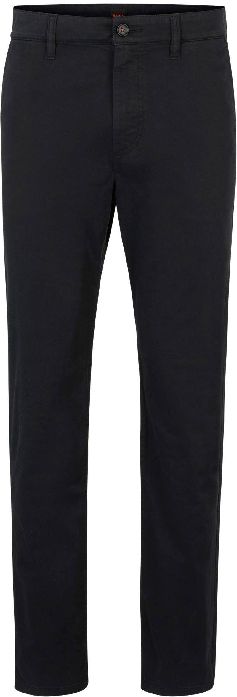 BOSS Satin Chino Schwarz - Größe W 36 - L 32 von Boss