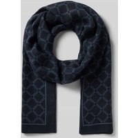BOSS Schal mit Logo-Muster Modell 'Orald' in Marine, Größe 1 von Boss