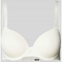 BOSS Black Women Schalen-BH in unifarbenem Design Modell 'UNDERWIRE' in Weiss, Größe 75/B von BOSS Black Women