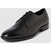 BOSS Schnürschuhe aus Leder mit Label-Prägung Modell 'Colby' in Black, Größe 42 von Boss