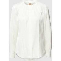 BOSS Black Women Seidenbluse mit Knopfleiste Modell 'Banorah' in Offwhite, Größe 34 von BOSS Black Women