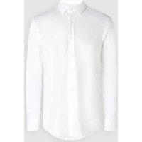 BOSS Slim Fit Business-Hemd aus Baumwolle Modell 'Hank' in Weiss, Größe 40 von Boss