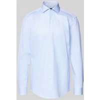 BOSS Slim Fit Business-Hemd mit Haifischkragen Modell 'Hank' in Bleu, Größe 44 von Boss