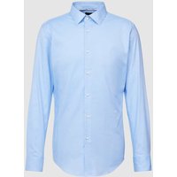 BOSS Slim Fit Business-Hemd mit Kentkragen Modell 'HANK' in Bleu, Größe 41 von Boss