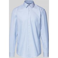 BOSS Slim Fit Business-Hemd mit Kentkragen Modell 'Hank' in Bleu, Größe 39 von Boss