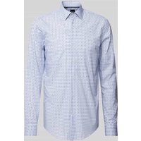 BOSS Slim Fit Business-Hemd mit Kentkragen Modell 'Hank' in Bleu, Größe 40 von Boss