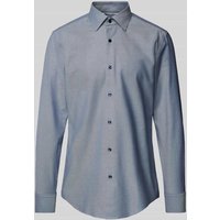 BOSS Slim Fit Business-Hemd mit Kentkragen Modell 'Hank' in Bleu, Größe 42 von Boss