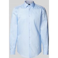 BOSS Slim Fit Business-Hemd mit Kentkragen Modell 'Hank' in Bleu, Größe 43 von Boss