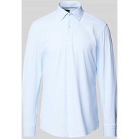 BOSS Slim Fit Business-Hemd mit Kentkragen Modell 'Hank' in Bleu, Größe 43 von Boss