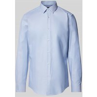 BOSS Slim Fit Business-Hemd mit Kentkragen Modell 'Hank' in Bleu, Größe 43 von Boss