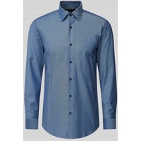 BOSS Slim Fit Business-Hemd mit Kentkragen Modell 'Hank' in Jeansblau, Größe 42 von Boss