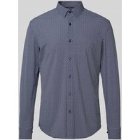 BOSS Slim Fit Business-Hemd mit Kentkragen Modell 'Hank' in Marine, Größe 42 von Boss
