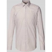 BOSS Slim Fit Business-Hemd mit Kentkragen Modell 'Hank' in Sand, Größe 40 von Boss