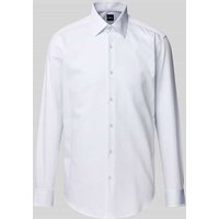 BOSS Slim Fit Business-Hemd mit Kentkragen Modell 'Joe' in Weiss, Größe 41 von Boss