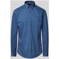 BOSS Slim Fit Business-Hemd mit Kentkragen Modell 'Roan' in Jeansblau, Größe XL von Boss