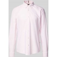 BOSS Slim Fit Business-Hemd mit Knopfleiste Modell 'Roan' in Rosa, Größe L von Boss