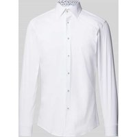 BOSS Slim Fit Business-Hemd mit Knopfleiste in Weiss, Größe 42 von Boss
