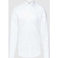 BOSS Slim Fit Business-Hemd mit New-Kent-Kragen Modell 'Hank Tux' in Weiss, Größe 38 von Boss