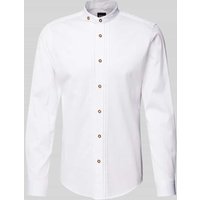 BOSS Slim Fit Business-Hemd mit Stehkragen in Weiss, Größe XL von Boss