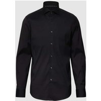 BOSS Slim Fit Business-Hemd mit Stretch-Anteil Modell 'Hank Hai' in Black, Größe 38 von Boss