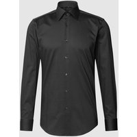 BOSS Slim Fit Business-Hemd mit Stretch-Anteil in Anthrazit, Größe 38 von Boss