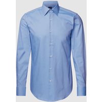 BOSS Slim Fit Businesshemd aus Twill in Bleu, Größe 40 von Boss