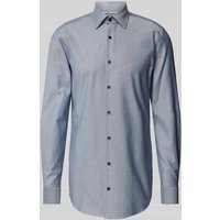 BOSS Slim Fit Business-Hemd mit extra langem Arm Modell 'Hank' in Bleu, Größe 44L von Boss