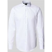 BOSS Slim Fit Businesshemd aus reiner Baumwolle in Weiss, Größe 40 von Boss