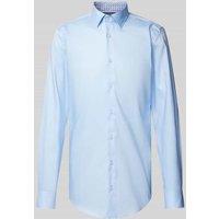 BOSS Slim Fit Businesshemd in Premiumqualität mit extra langem Arm in Bleu, Größe 41L von Boss