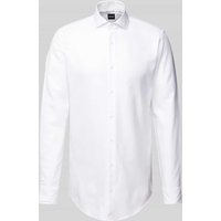 BOSS Slim Fit Businesshemd mit extra langem Arm in Weiss, Größe 39L von Boss